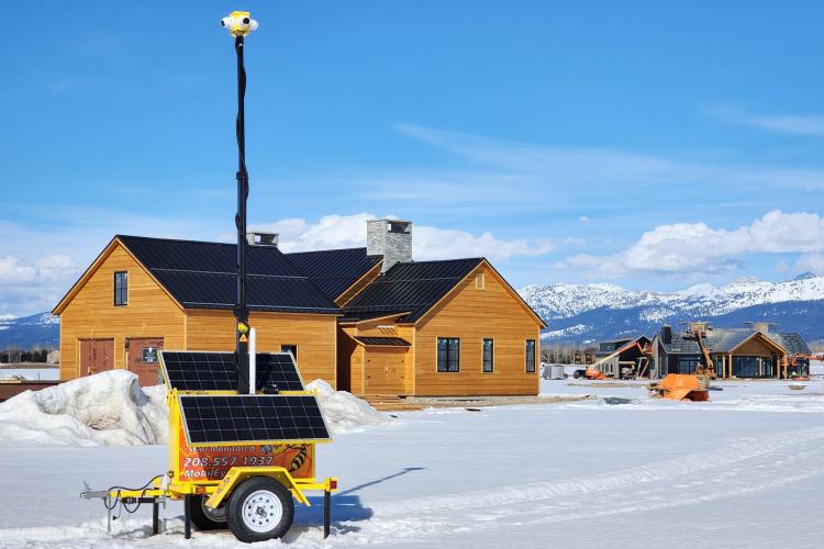 SolarEyes Mark 1 Jobsite Surveillance Trailer