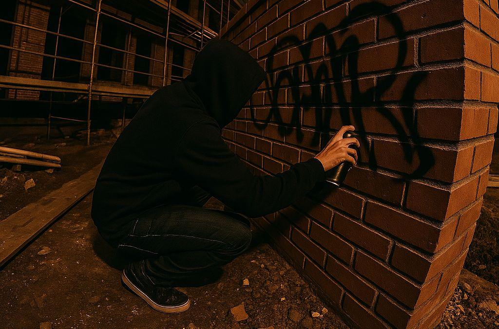 Vandalizing Wall